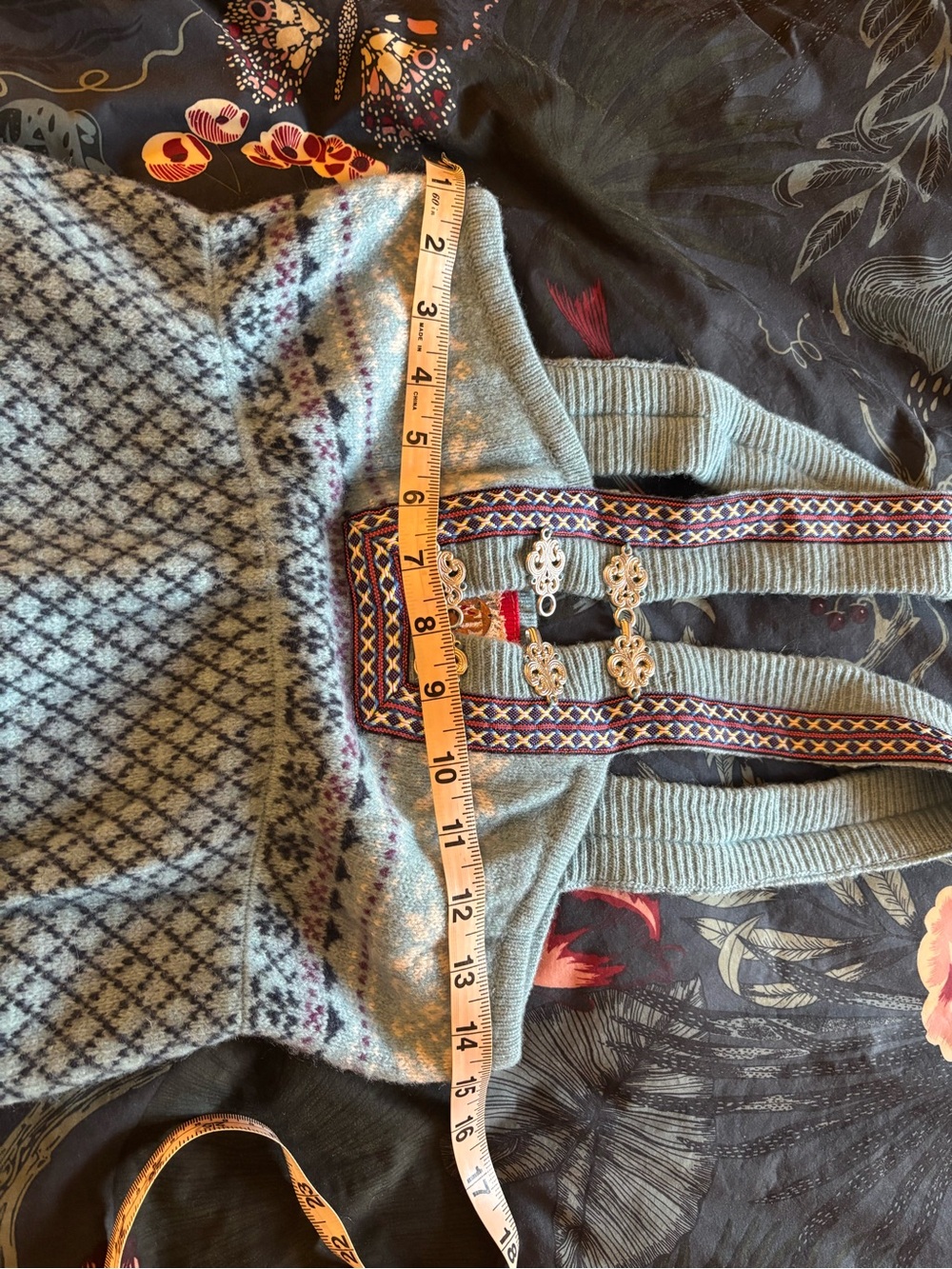 Free People Vintage Fair Isle Nordic Pinafore Dress - Picture 8 of 10